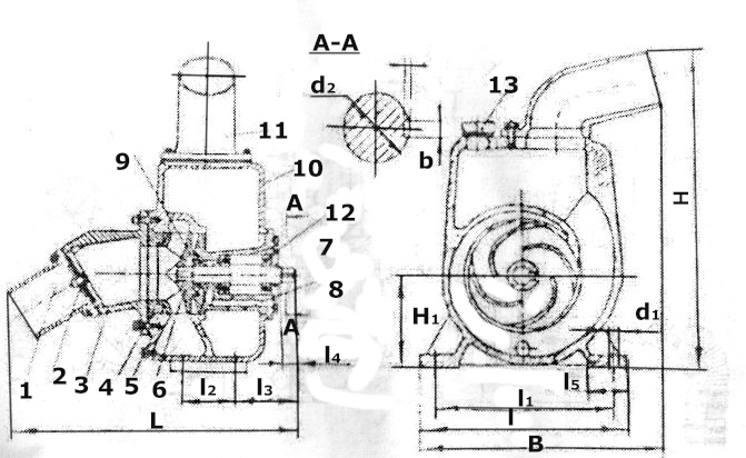 Насос андижанец с 245 чертеж